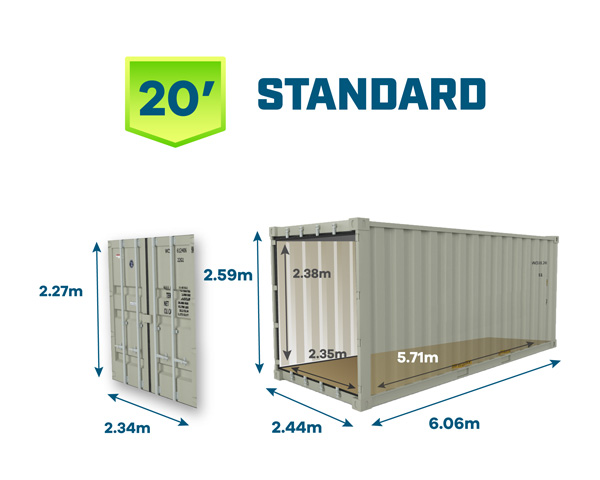 20feet container size welltrans logistics shipping from china