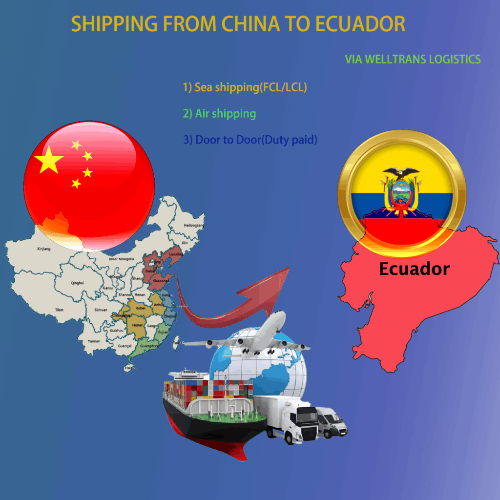 Shipping from China to Ecuador