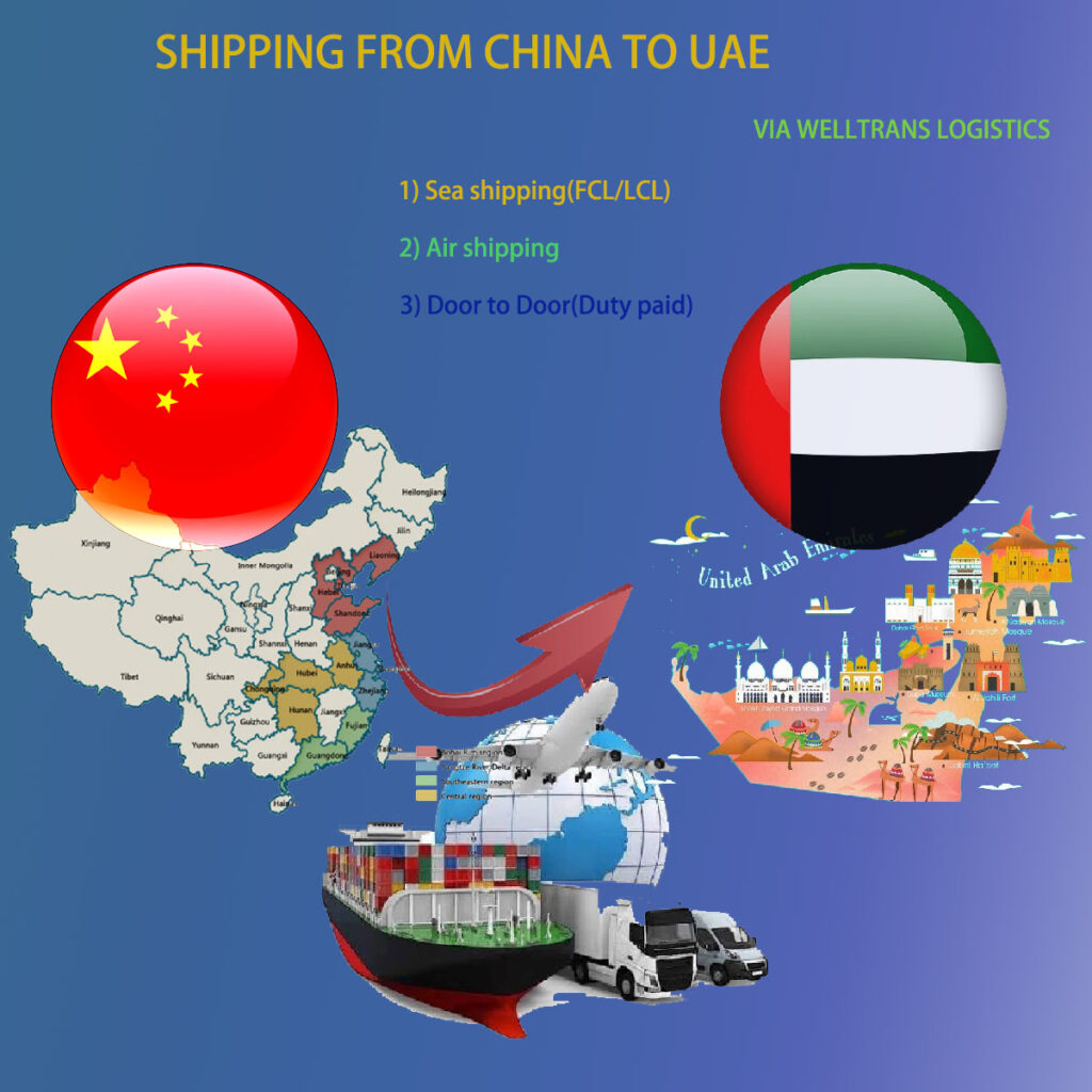 FeaturedImage-Shipping-from-China-to-UAE Container shipping from China to UAE with Welltrans Logistics