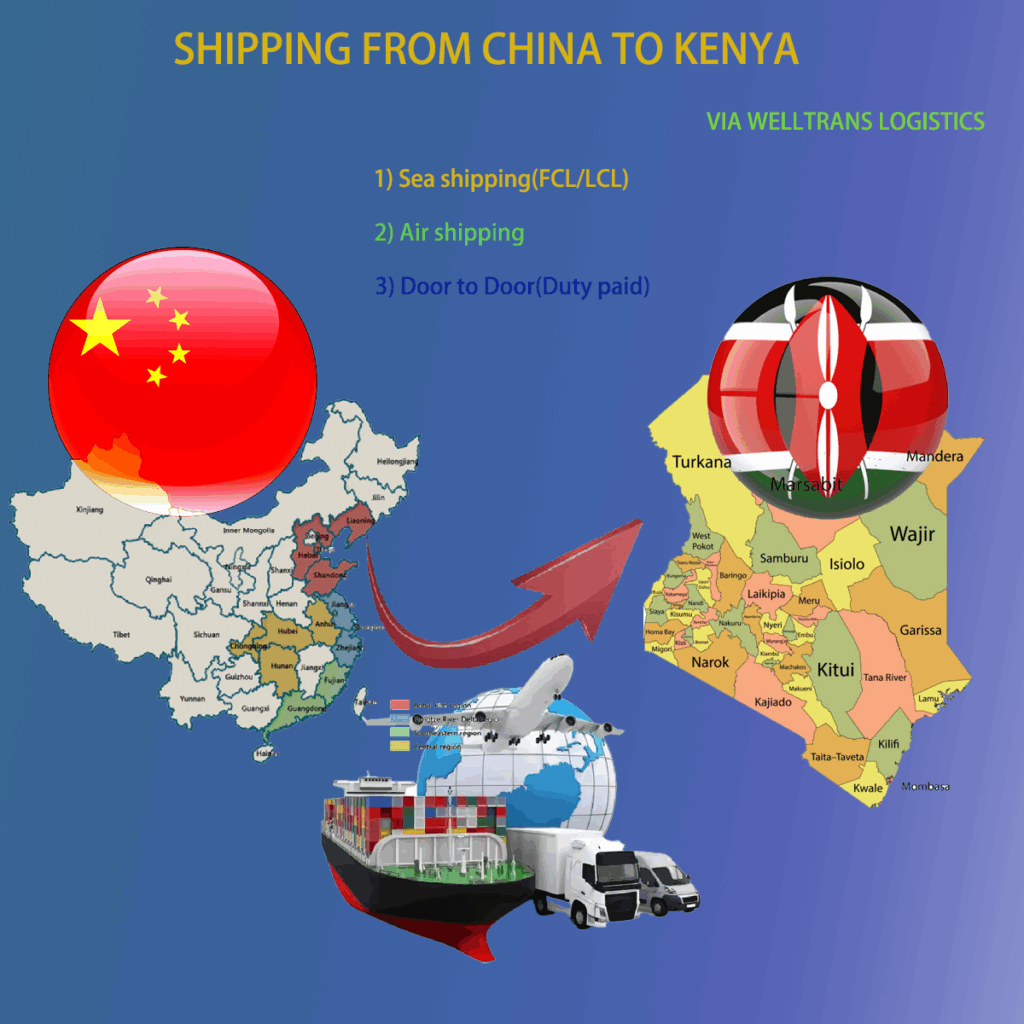 Shipping from China to Kenya