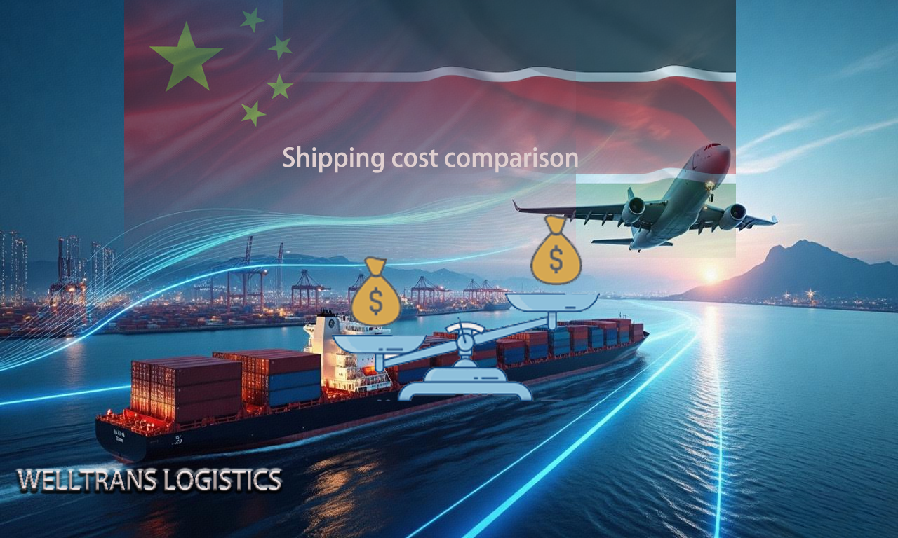 Shipping cost comparison from China to Kenya