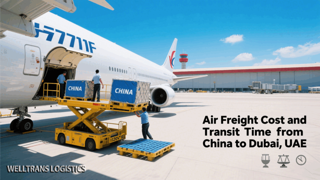Air Freight Cost and Transit Time from China to Dubai, UAE