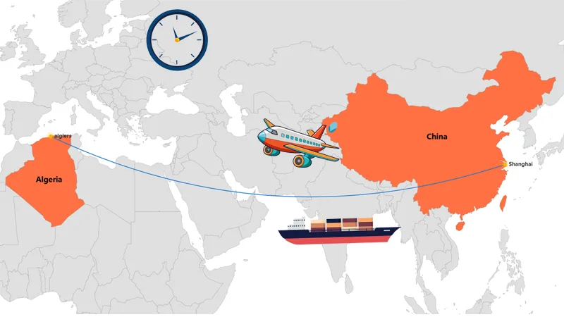 How Long Shipping From China To Algeria