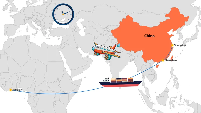 How Long Shipping From China To Cote Dlvoire