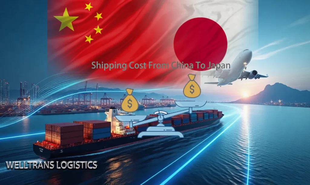 Shipping cost comparison from China to Japan