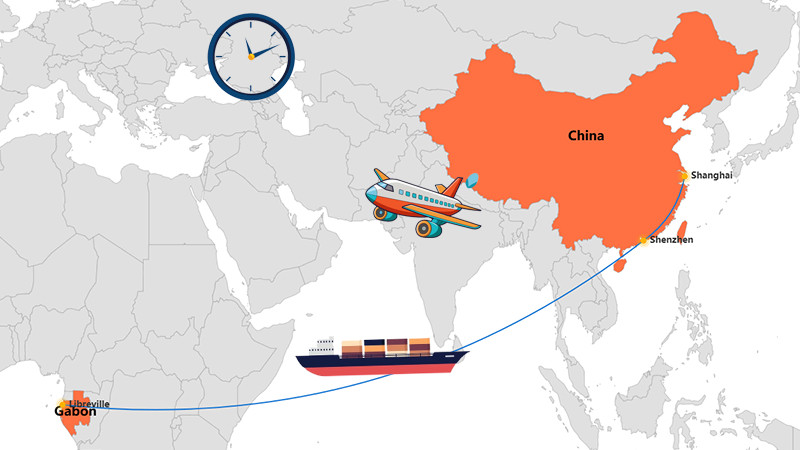 How Long Shipping From China To Gabon