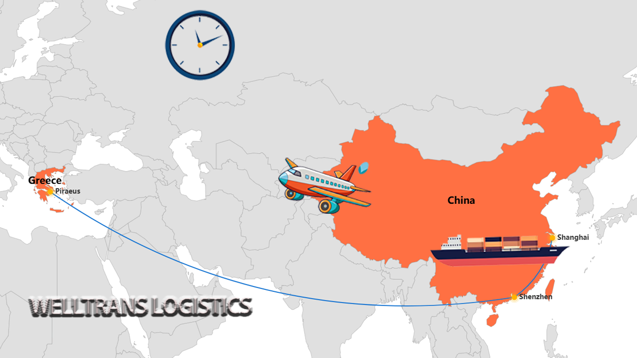 How Long Shipping From China To Greece