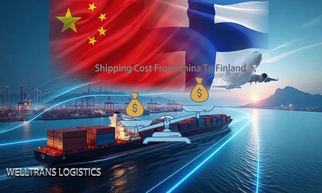 Shipping cost comparison from China to Finland