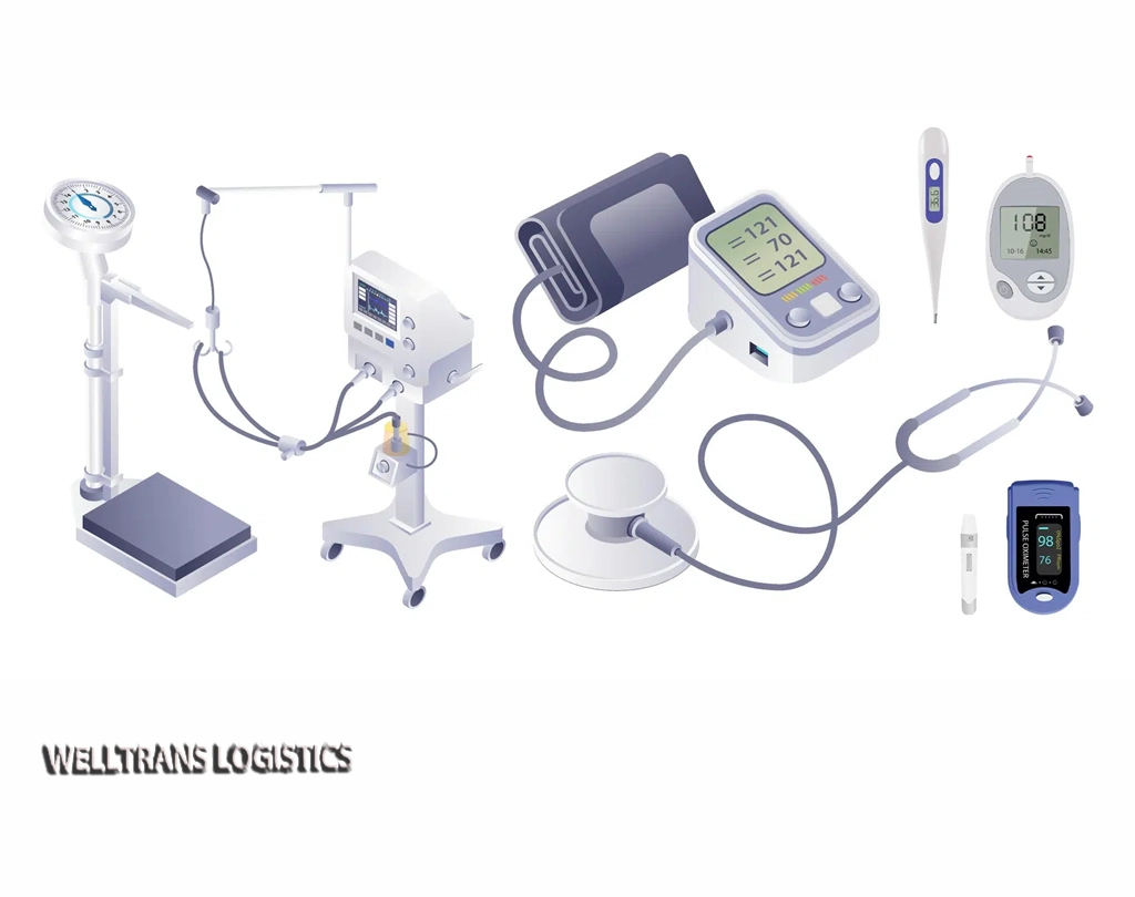 shipping case medical machines from hong kong to los angeles