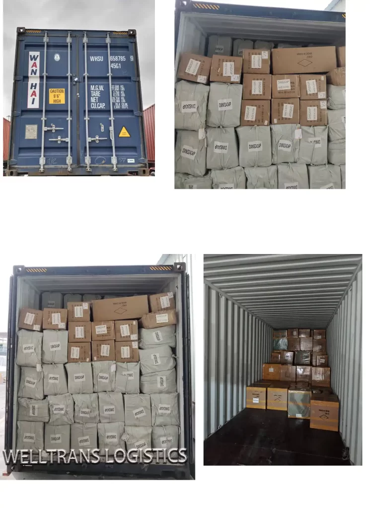 loading picture shipping case air conditioner from tianjin to charleston