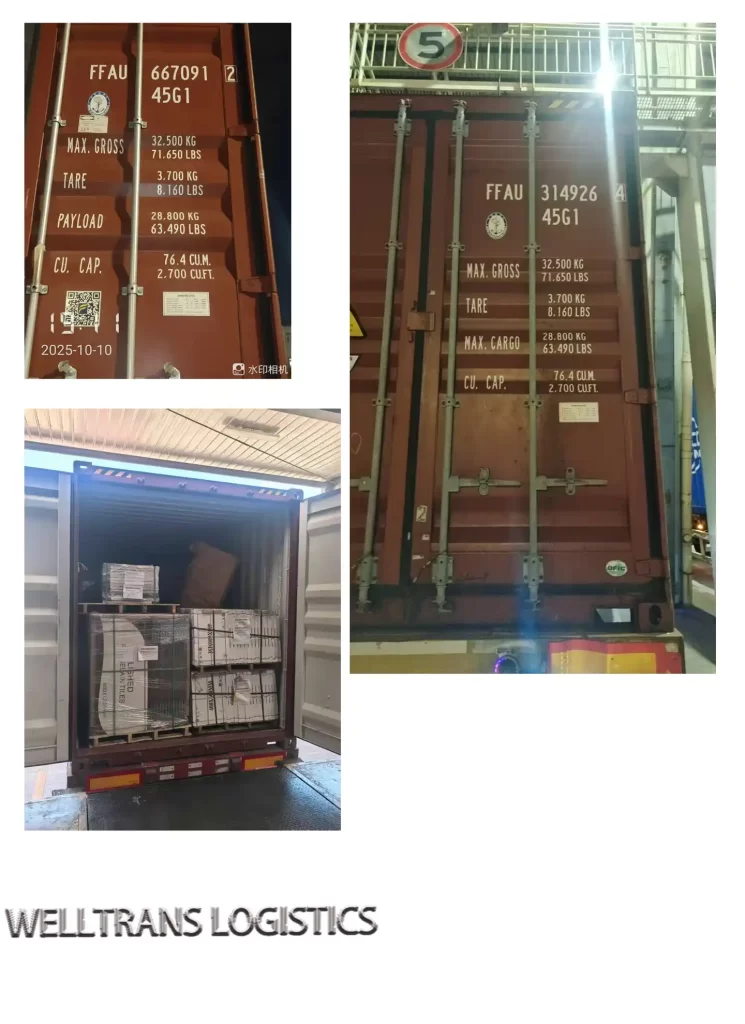 loading picture shipping case cabinets flooring from xiamen to atlanta