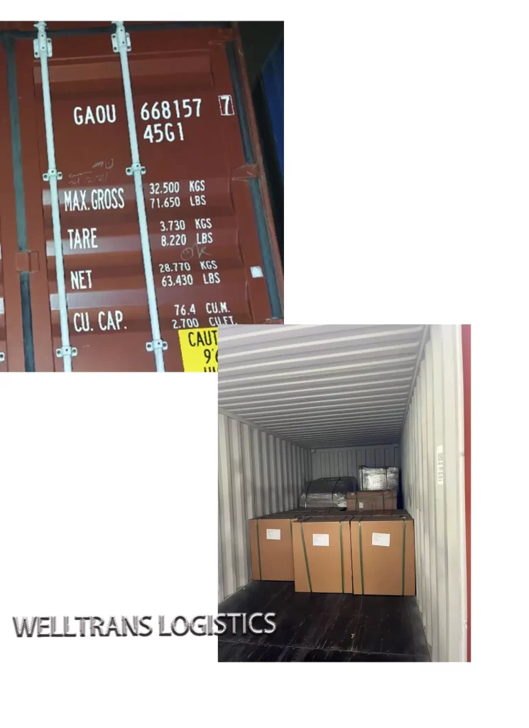 loading picture shipping case from nanjing china to los angeles usa