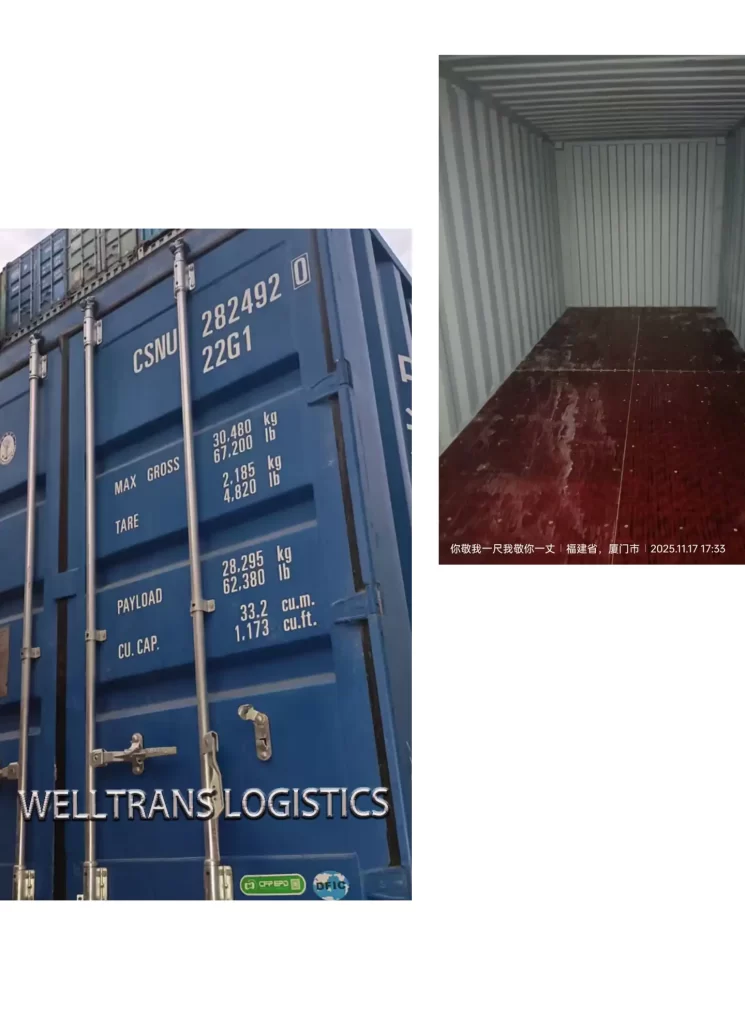 loading picture shipping case from xiamen to los angeles
