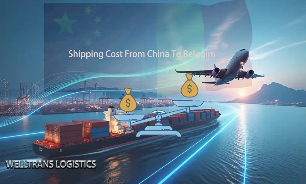 Shipping cost comparison from China to Belgium