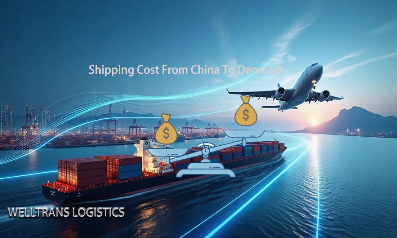Shipping cost comparison from China to Denmark