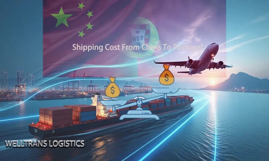 Shipping cost comparison from China to Portugal