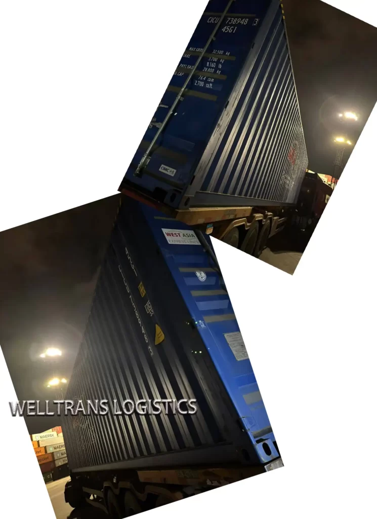 loading picture shipping case from china to denver 40hq generator shipment from ningbo