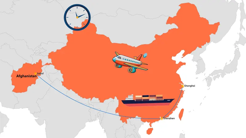 How Long Shipping From China To Afghanistan